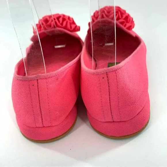Daniel Green comfy house shoes 5 pink 60s vintage Barbiecore smoking slippers - Picture 4 of 14
